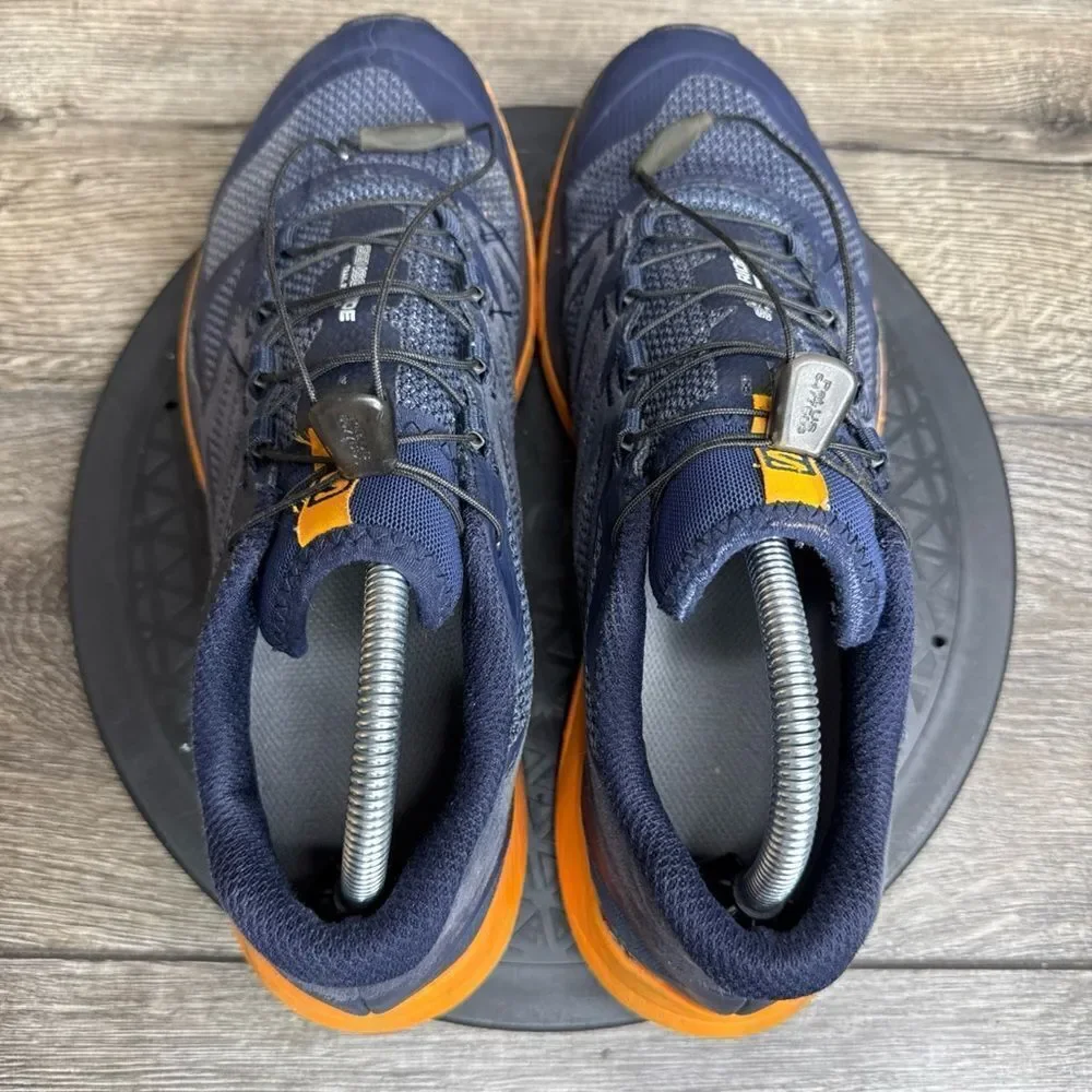 Salomon Sense Ride Athletic Trail Hiking Sneakers Shoes Blue/Orange Men’s Sz 9.5